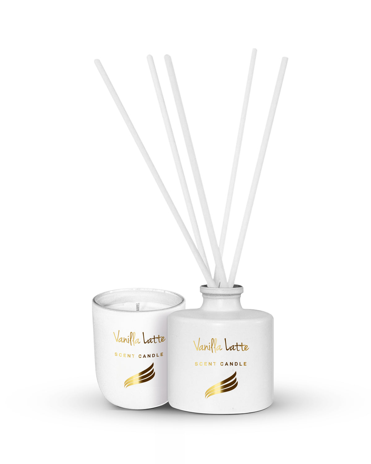 Crystal Collection - Vanilla Latte (Special Combo) Reed Diffuser (100ml) & Scented Candle (150g)