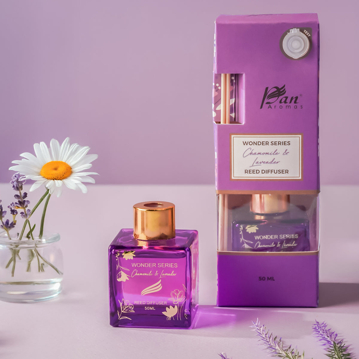 Chamomile & Lavender Scented Reed Diffuser - Wonder Series (50ml)