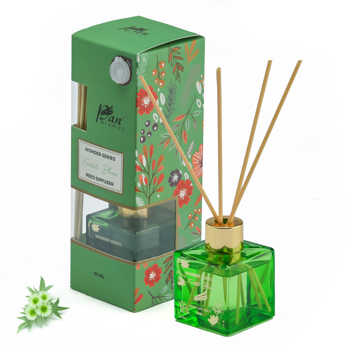Wonder Series – Forest Bliss (Special Combo) | Reed Diffuser (50g) & Scented Candle (50g)