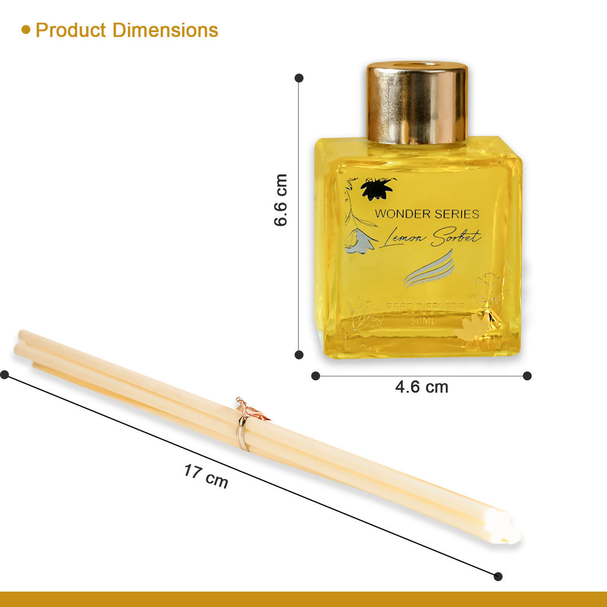 Lemon Sorbet Scented Reed Diffuser - Wonder Series (50ml)