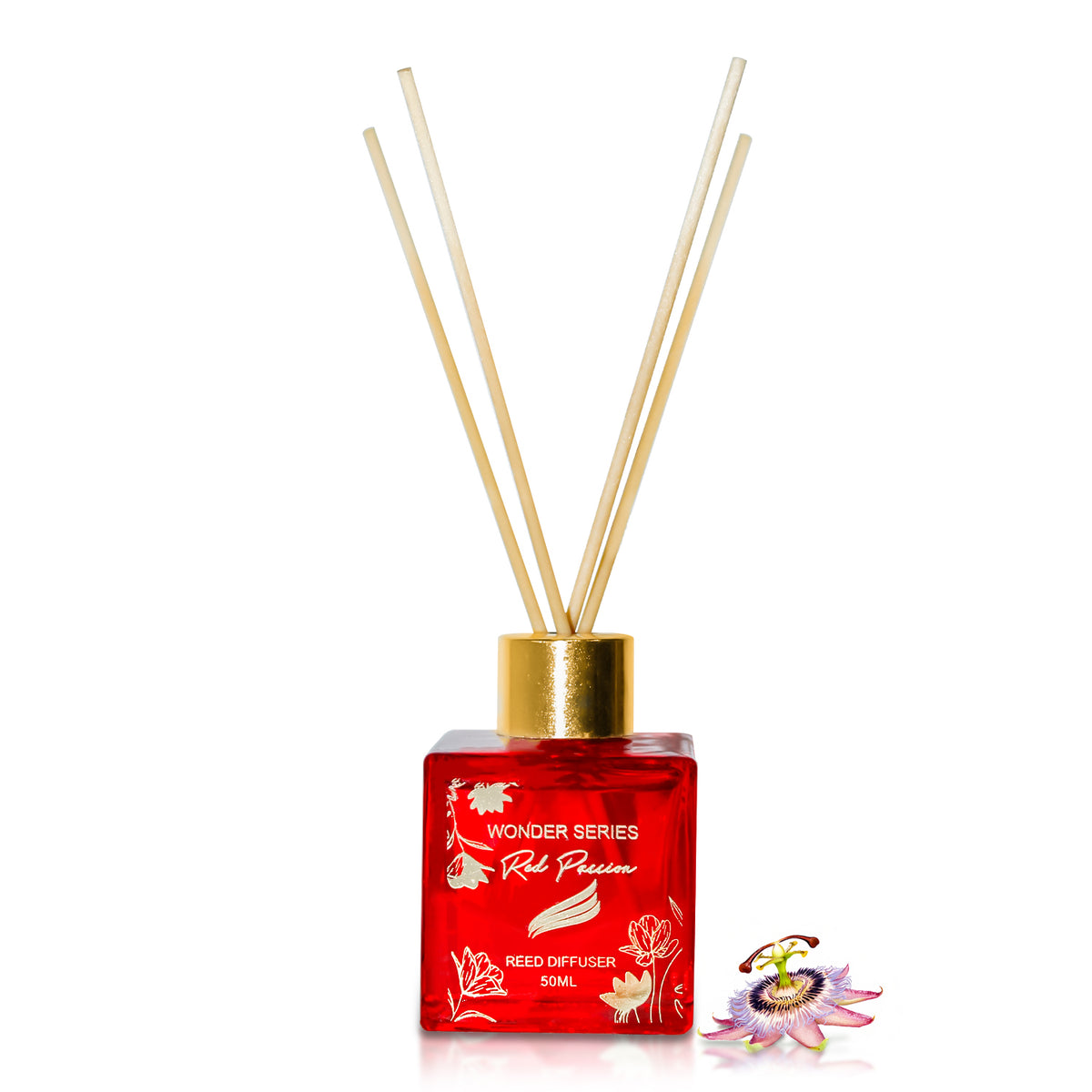 Red Passion Scented Reed Diffuser - Wonder Series (50ml)