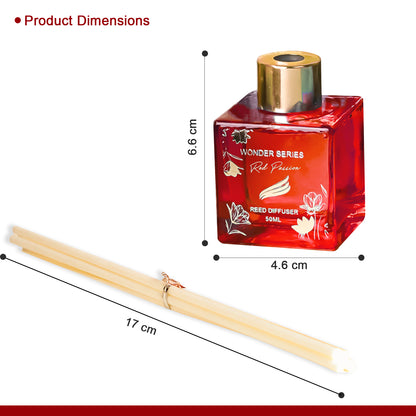 Red Passion Scented Reed Diffuser - Wonder Series (50ml)
