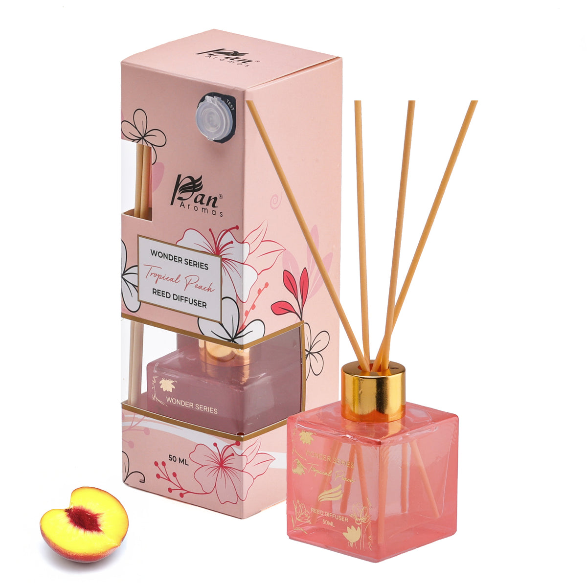 Tropical Peach Scented Reed Diffuser - Wonder Series (50ml)