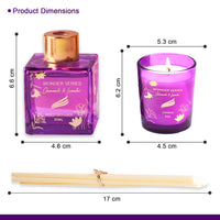 Wonder Series – Chamomile & Lavender (Special Combo) | Reed Diffuser (50g) & Scented Candle (50g)