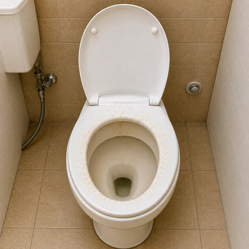 Toilet Cleaning before