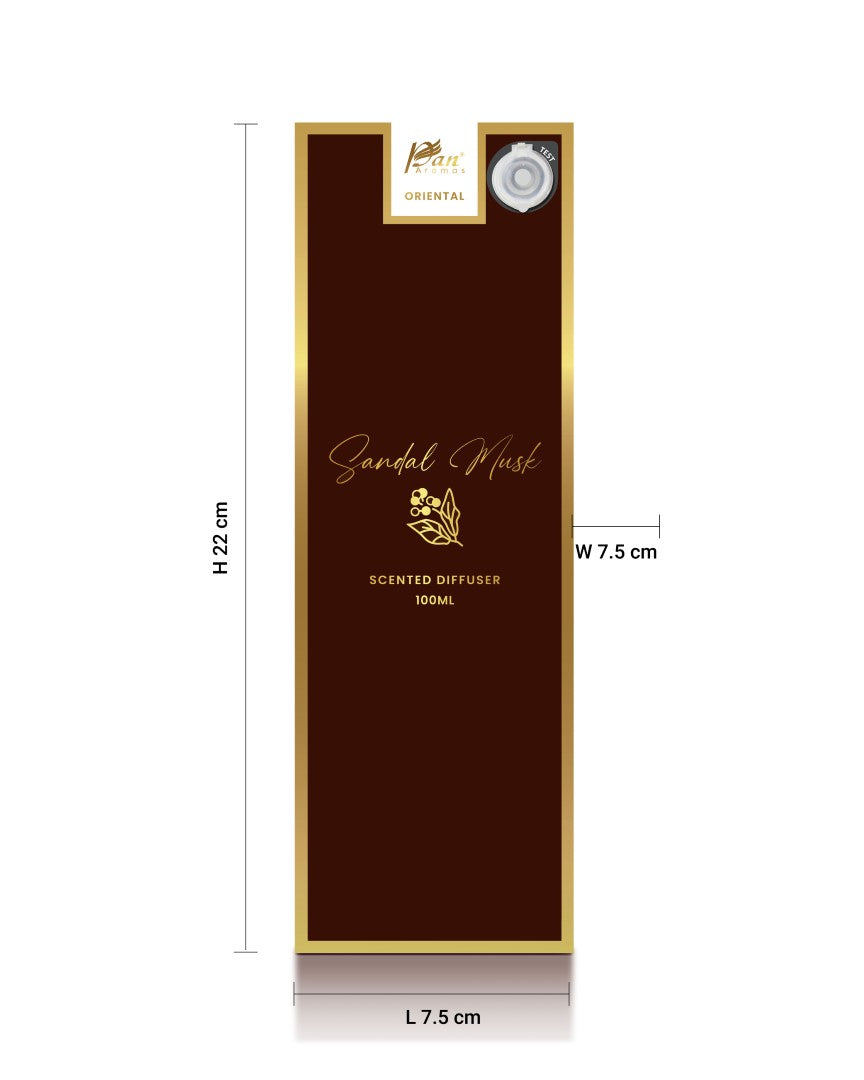 Oriental Sandal Musk (Special Combo) Reed Diffuser (100ml) & Scented Candle (120g)