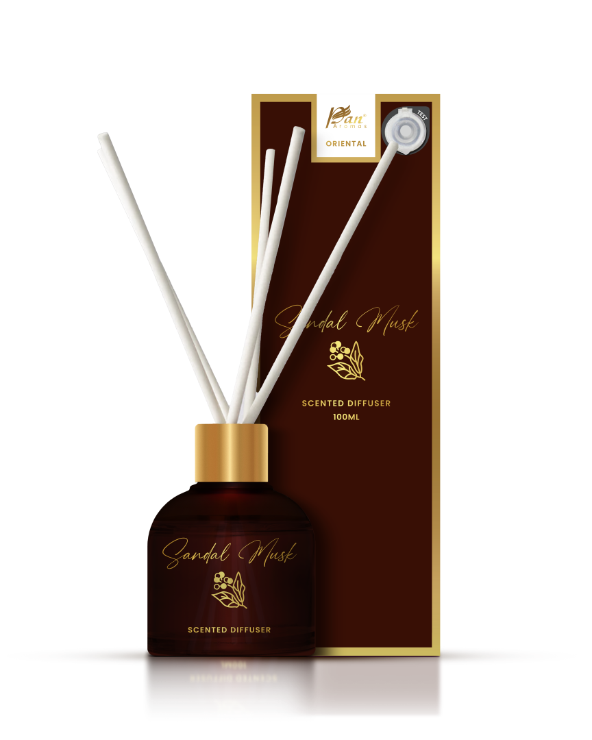 Oriental Sandal Musk (Special Combo) Reed Diffuser (100ml) & Scented Candle (120g)