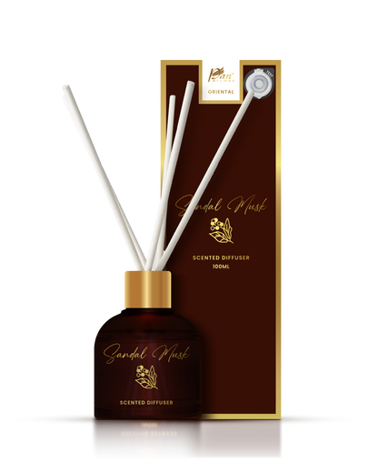 Oriental Sandal Musk (Special Combo) Reed Diffuser (100ml) & Scented Candle (120g)